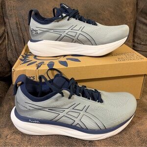 Size 11.5 - Asics Gel Nimbus 25 Wide Sheet Rock Indigo Blue